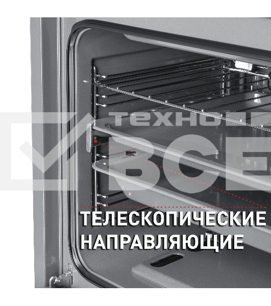 Шкаф духовой газовый Maunfeld MGOG.673B, встраиваемый