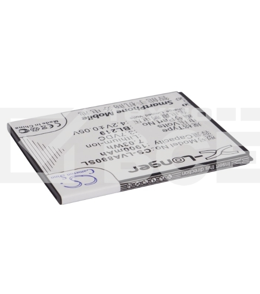 Аккумулятор CameronSinoCS-LVA880SL BL219 для Lenovo A916 3.7V / 1900mAh / 7.03Wh