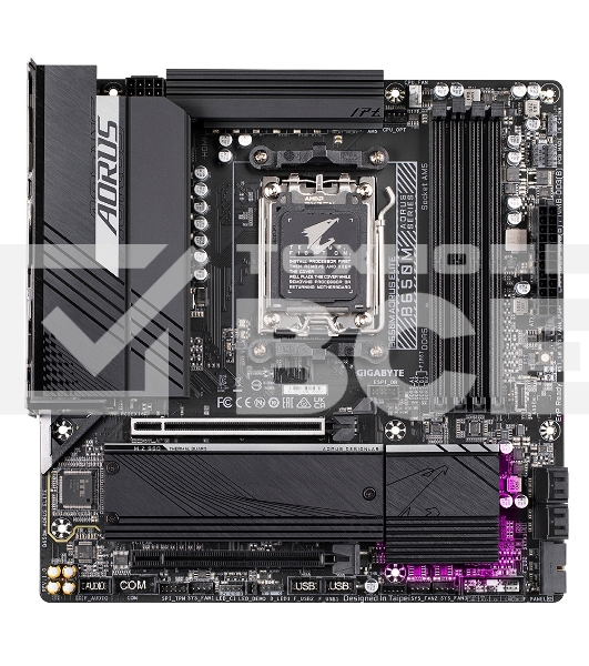 Материнская плата Gigabyte B650M AORUS ELITE, Socket AM5, AMD B650, 4xDDR5, 4xSATA, 2xM.2, 1xPCI-E 4.0 x16, 1xPCI-E 4.0 x4, 1xHDMI, 1xDP, 1x 2.5Gb LAN, 5xUSB-A 3.2 Gen 1, 2xUSB-A 3.2 Gen 2, 4xUSB-A 2.0, 1xUSB-C 3.2 Gen 2, 2x3.5 мм, 7.1, Micro-ATX