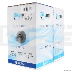 Кабель SkyNet Premium UTP indoor 2x2x0,51, медный, FLUKE TEST, кат.5e, однож., 305 м, box, серый, фото3
