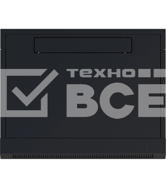 Шкаф коммутационный NTSS NTSS-W6U6045GS-BL настенный 6U 570x450мм пер.дв.стекл 60кг черный 350мм 18кг 220град. 370мм IP20 сталь