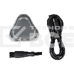 Бритва Galaxy Line GL 4209, серебряный с черным, роторная, аккумуляторная, 5 Вт, Li-Ion аккумулятор емкостью 600 мА*ч, время непрерывной работы до 1,5 ч, ножи из нержавеющей стали, 3 независимые плавающие головки, возможность промывки бреющего блока, инди, фото7