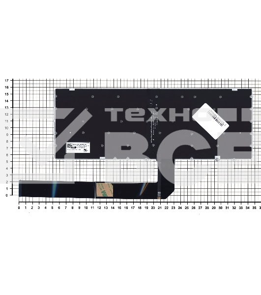 Клавиатура для ноутбука Lenovo Yoga Chromebook C630, черная с подсветкой