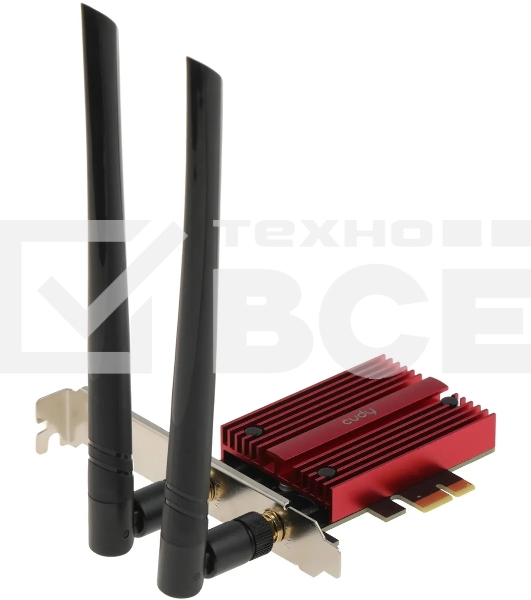 Сетевой адаптер Wi-Fi + Bluetooth Cudy WE3000S АХ5400 PCI Express (ант.внеш.съем) 2ант.