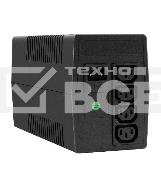 Источник бесперебойного питания ExeGate Power NB-600.LED.AVR.4C13 (600VA/360W, LED, AVR, 4*C13, батарея 12V 7.2Ah, Black)