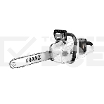Пила цепная аккумуляторная KR-4040 бесщеточная, шина 40см, 2 АКБ 20Вх2 (40В) 4Ач KRANZ, фото 1