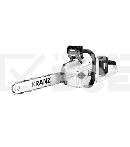 Пила цепная аккумуляторная KR-4040 бесщеточная, шина 40см, 2 АКБ 20Вх2 (40В) 4Ач KRANZ