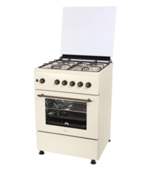 Плита газовая Nordfrost GG 6061 Y бежевый, конфорок 4 шт, духовка 63 л, 60 см x 89 см x 60 см