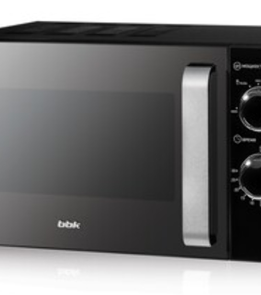 Микроволновая печь BBK 20MWS-776M/B-M черный, 20 л, 700 Вт, переключатели - поворотный механизм