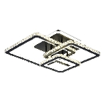 Управляемый светодиодный светильник Ambrella light FA1733/3 BK/CH черный/хром 145W 3000K/4200K/6400K 670*510*150 (ПДУ РАДИО 2.4G), фото 1