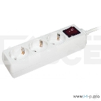 Удлинитель ИЭК WYP10-16-03-03-ZK-N 3х3м с заземл. 16А IP20 У03К с выкл. ПВС 3х1, фото2