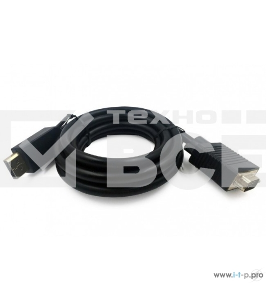 Кабель DisplayPort->VGA Cablexpert CCP-DPM-VGAM-10, 3м, 20M/15M, черный, экран, пакет