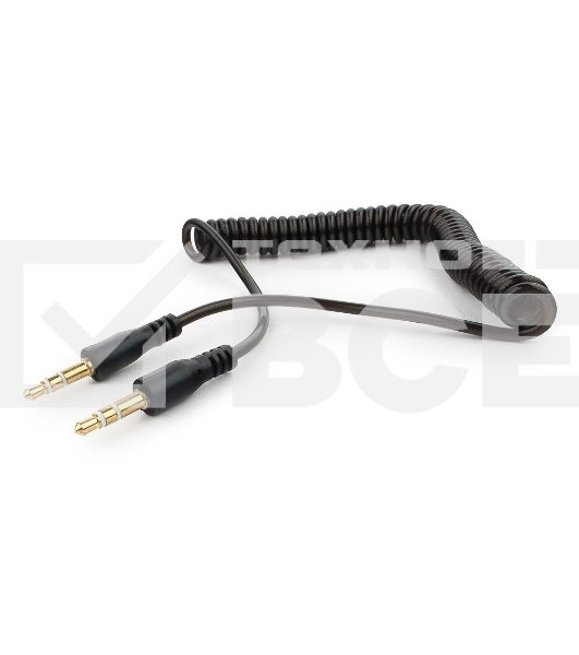 Кабель аудио Cablexpert CCA-405-6, Jack3.5 - Jack3.5, 2м, спиральный