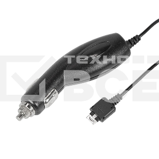 Автозарядка в прикуриватель для LG KG800/KG90 (АЗУ) (5 V, 700 mA) шнур спираль 1.2 м черный Rexant