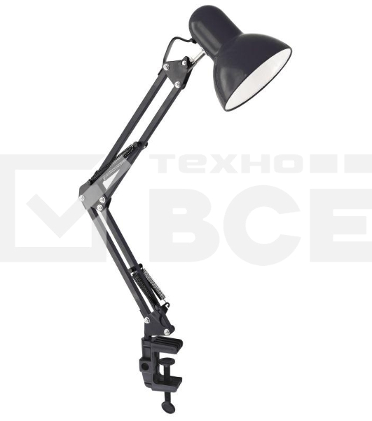 Светильник UF-312P С02 настол. 230В 60Вт черный Ultraflash 12895