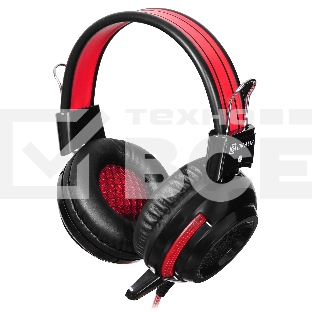 Наушники Oklick HS-G300 черный/красный {2.5м мониторы оголовье (AH-V1)}