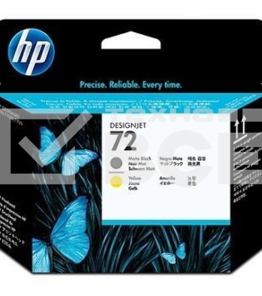 Картридж струйный HP №72 C9384A черный матовый/желтый печатающая головка для HP DJ T1100/T610