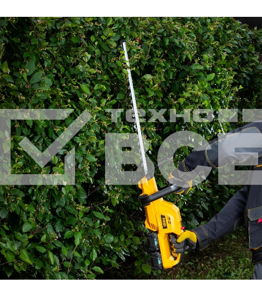 Кусторез аккумуляторный RBC510-36, Li-ion, 36 В, 4 Ач, нож 510 мм, поворотная ручка Denzel