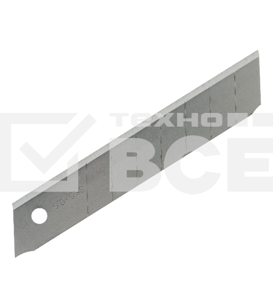 Лезвия Denzel 18 мм, сталь SK5 - 0,6 мм, усиленные, 5 шт.