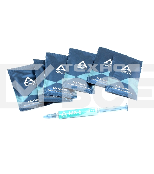 Термопаста Arctic Cooling MX-6 Thermal Compound 4г. с очистителем MX Cleaner