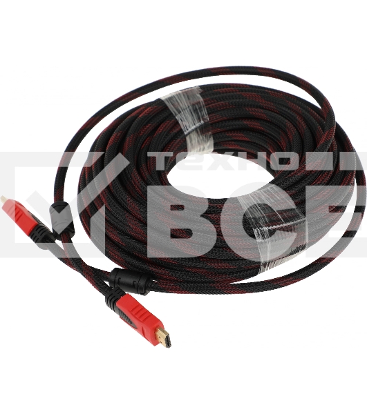 Кабель соединительный аудио-видео Premier 5-813R HDMI (m)/HDMI (m) 20м. феррит.кольца черный/красный (5-813R 20.0)