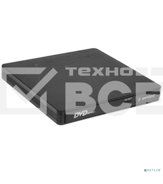 Внешний CD/DVD привод USB 3.0 Gembird DVD-USB-03C пластик, черный
