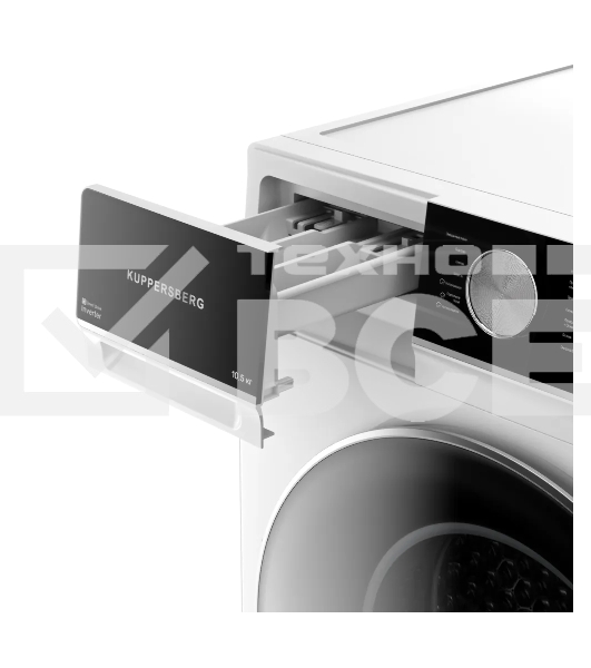 Стиральная машина Kuppersberg WM 600 W белая, загрузка фронтальная 10.5кг, 1200 об/мин., класс: A+++