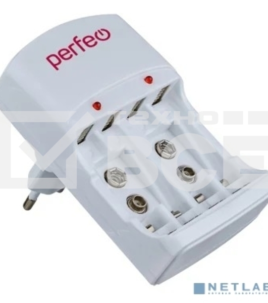 Зарядное устройство Perfeo PF_B4048 PF-VN-421 Ni-MH/CD, 220V, 4 слота, AA/AAA/9V, таймер