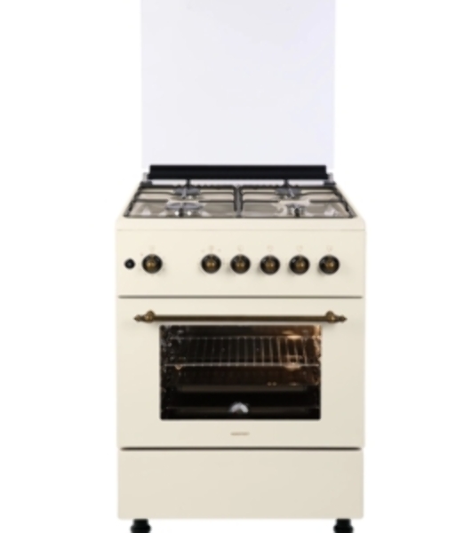 Плита газовая Nordfrost GG 6061 Y бежевый, конфорок 4 шт, духовка 63 л, 60 см x 89 см x 60 см