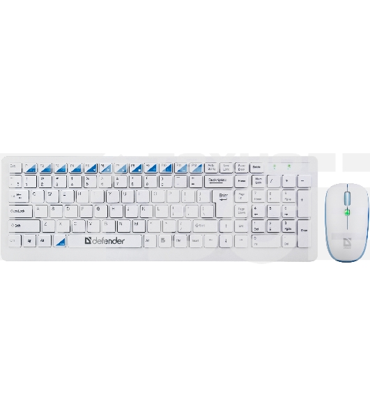 Клавиатура + мышь Defender Skyline 895 Nano W (Белый) Кл:104, 1000/1500/2000dpi