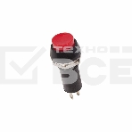 Выключатель-кнопка  250V 1А (2с) ON-OFF  красная  Rexant, фото 1