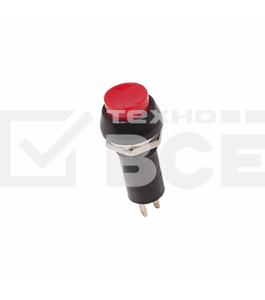 Выключатель-кнопка  250V 1А (2с) ON-OFF  красная  Rexant