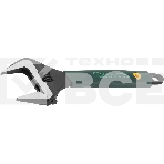 Ключ разводной KRAFTOOLCr-V,фосфатир,эргоном рукоятка из эластомера,увелич зев,угол наклона губок 15град,250мм/10',50мм, фото3