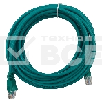 Патч-корд Buro UTP 4 пары cat5E CCA molded 5м зеленый RJ-45 (m)-RJ-45 (m), фото2