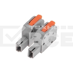 Клемма СМК 222-421R проходная разъемная 1 полюс серая 0,2-2,5/4мм² (50 шт/уп) Rexant, фото4