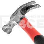 Молоток-гвоздодер Matrix ''optimal'', 450 г, боек c магнитом,фибергласовая обрезиненная рукоятка, фото2