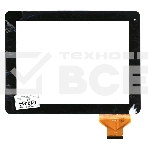 Сенсорное стекло (тачскрин) QSD E-C97001-01, черное, фото2