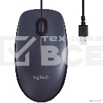Мышь проводная Logitech M100/100R DARK/GREY (темно-серая/черная), 1000 dpi, USB, кнопки - 3, фото18