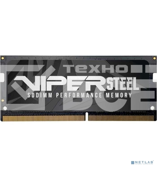 Оперативная память Patriot Viper Steel, DDR4, 8GB (1x8GB), 2666MHz, CL18, SO-DIMM
