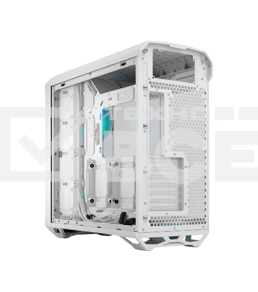 Корпус ПК без блока питания Fractal Design Torrent RGB TG Clear Tint, Full-Tower, 2x180mm + 3x140mm RGB, 2xUSB-A 3.2 + 1xUSB 3.2 Type-C E-ATX, SSI-CEB, SSI-EEB, ATX, mATX, mITX White