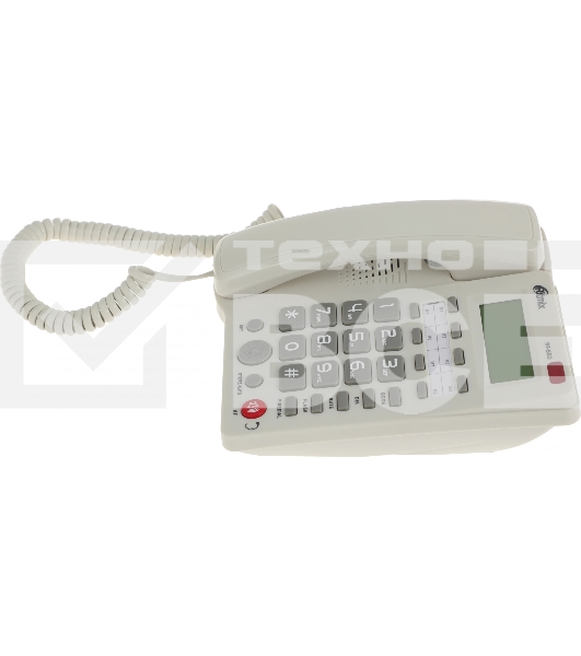 Телефон проводной Ritmix RT-550 белый/серый