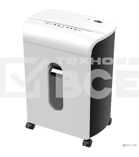 Шредер Cactus CS-SH-K4 белый (секр.P-4) фрагменты 12лист. 17лтр. скрепки скобы пл.карты