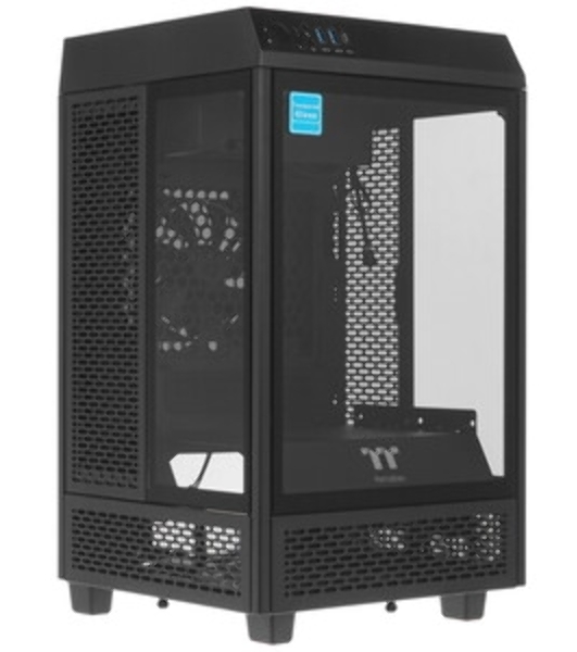 Компьютерный корпус Thermaltake The Tower 100 Racing Green без БП miniITX 1x120мм 3x140мм 2xUSB 3.0 audio bott PSU