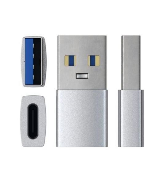 Адаптер Satechi USB Type-A to Type-C. Цвет серебристый.
