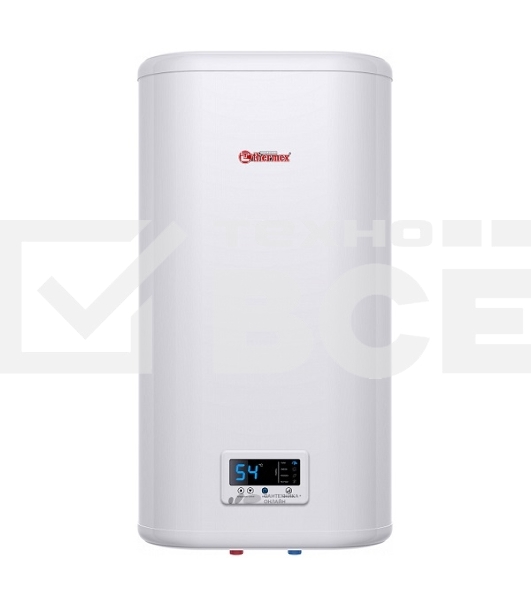 Водонагреватель Thermex Flat Plus IF 30V (PRO) накопительный электрический 30 л потребляемая мощность 2 кВт (220 В) электронное управление магниевый анод (2 шт.) вертикальный монтаж на стену с нижней подводкой (½') максимальная температура нагрева воды до