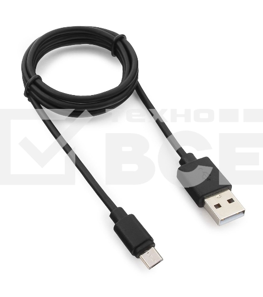 Кабель Гарнизон Кабель USB 2.0 Pro, AM/microBM 5P, 1м, черный, пакет (GCC-mUSB2-AMBM-1M)