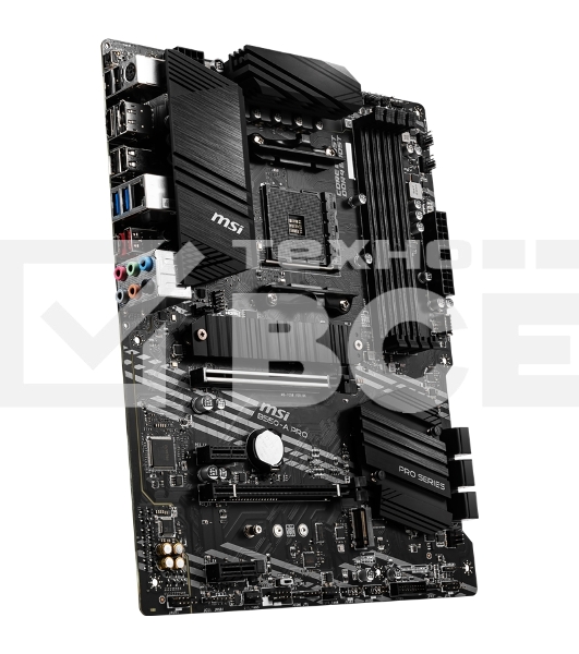 Материнская плата MSI B550-A PRO, AM4, AMD B550, 4xDDR4, 6xSATA, 2xM.2, 1xPCI-E 4.0 x16, 1xPCI-E 3.0 x16, 2xPCI-E x1, 1xHDMI, 1xDP, 1x 1Gb LAN, 4xUSB-A 2.0, 2xUSB-A 3.2 Gen 1, 1xUSB-A 3.2 Gen 2, 1xUSB-C 3.2 Gen 2, 6x3.5 мм, 7.1, ATX