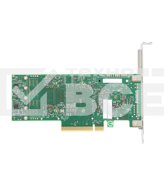 Адаптер HBA SAS 9400-16i SGL (05-50008-00), PCIe 3.1 x8 LP, Tri-Mode SAS/SATA/NVMe 12G HBA, 16port(2*int SFF8643), 3416 IOC