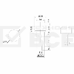 Выключатель-кнопка  250V 1А (2с) ON-OFF  красная  Rexant, фото2