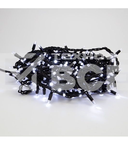 Гирлянда модульная «Дюраплей LED» 10 м, 200 LED, черный каучук, цвет свечения белый NEON-NIGHT